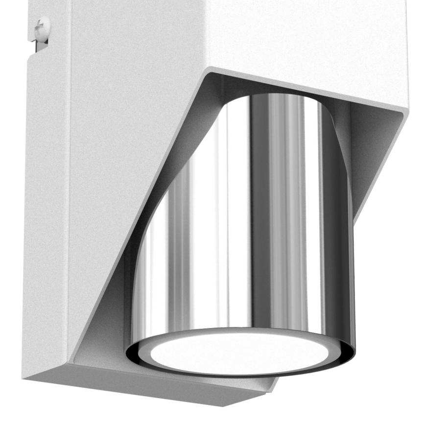 Nástěnné svítidlo WALL 1xGU10/8W/230V bílá/lesklý chrom