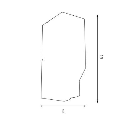 Nástěnné svítidlo WALL 1xGU10/8W/230V bílá/lesklý chrom