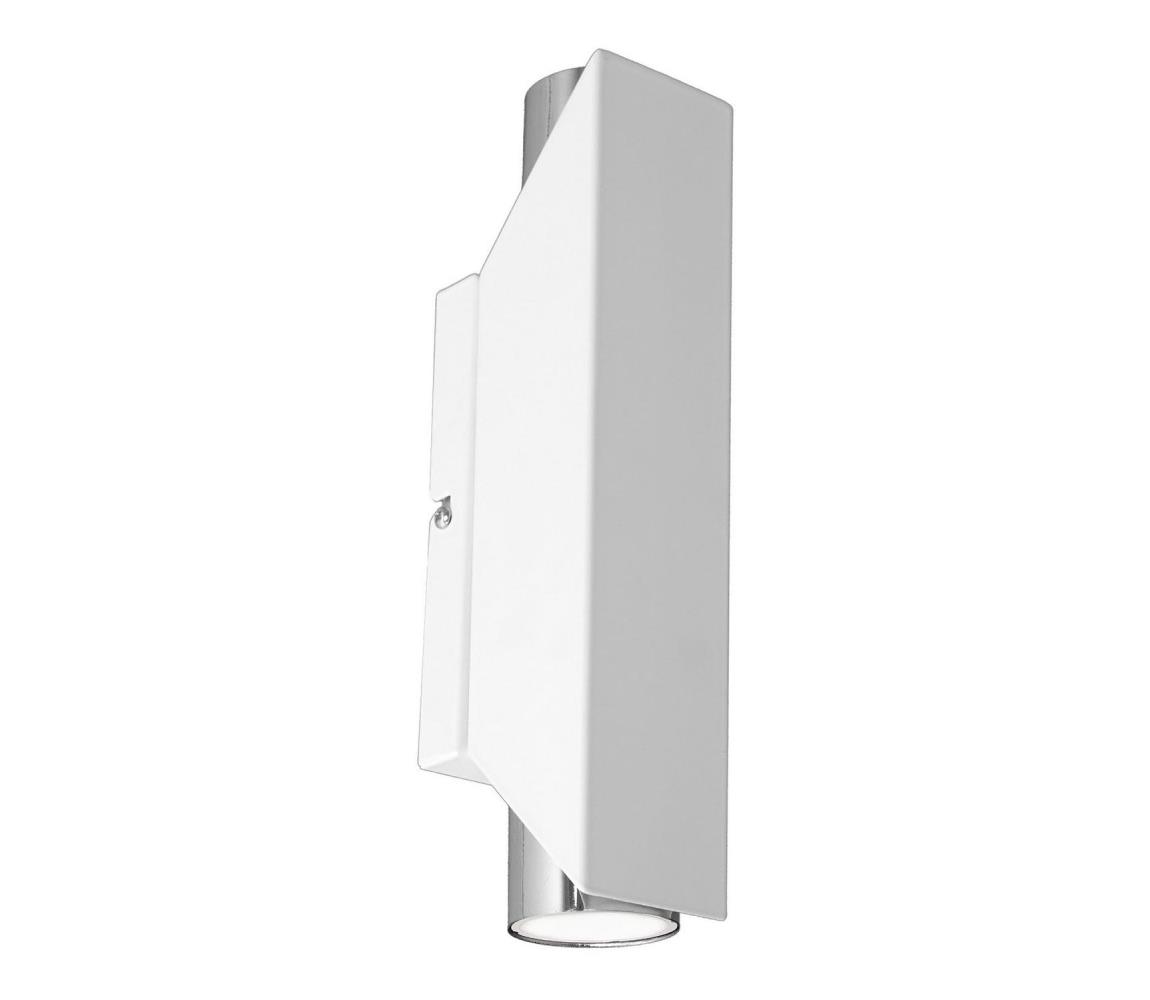 Luminex Nástěnné svítidlo WALL 2xGU10/8W/230V bílá/lesklý chrom LU3111