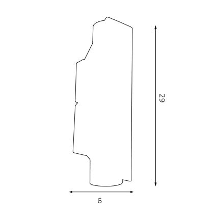 Nástěnné svítidlo WALL 2xGU10/8W/230V bílá/lesklý chrom