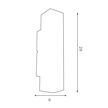 Nástěnné svítidlo WALL 2xGU10/8W/230V černá