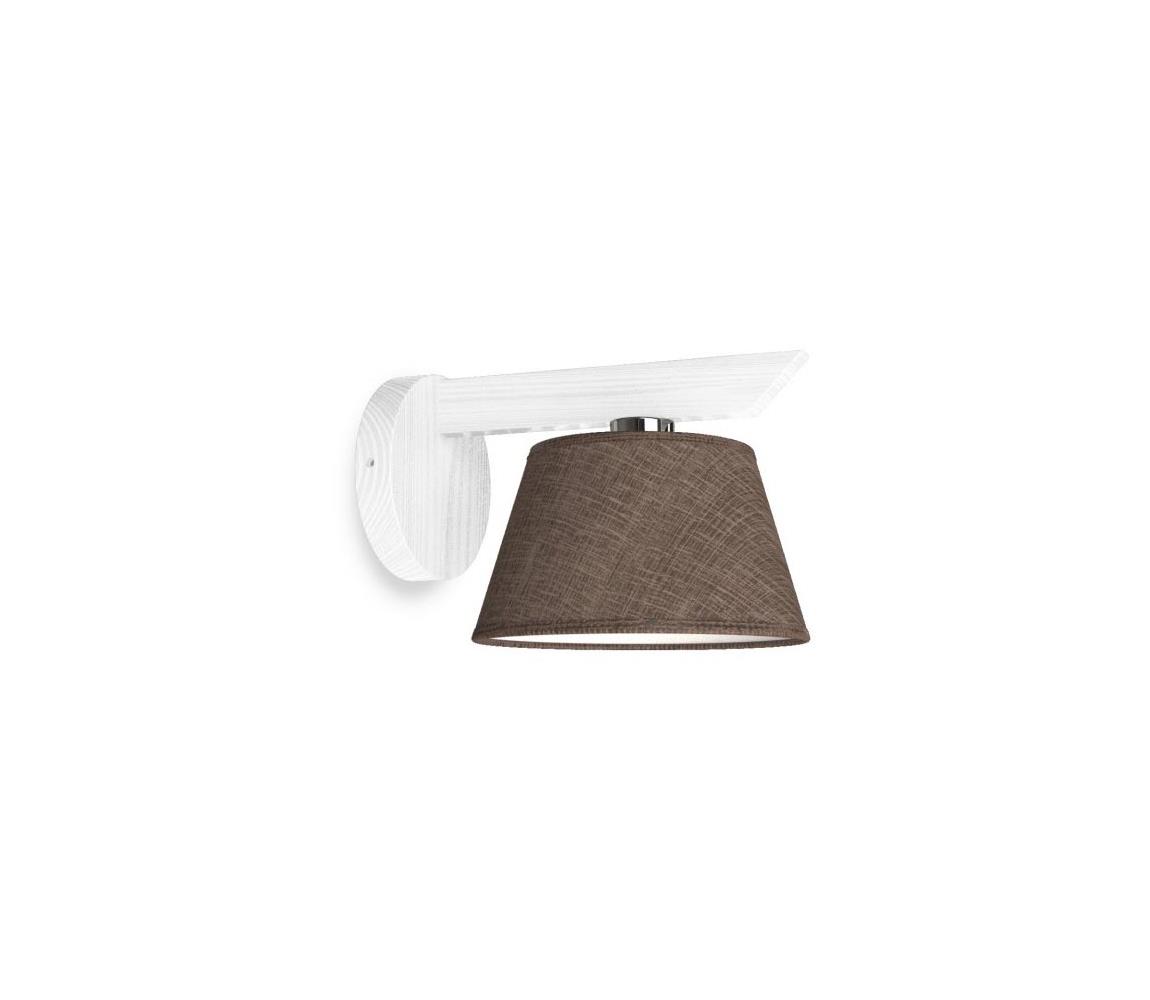 Light4home Nástěnné svítidlo YOKE 1xE14/40W/230V bílé dřevo LH0300
