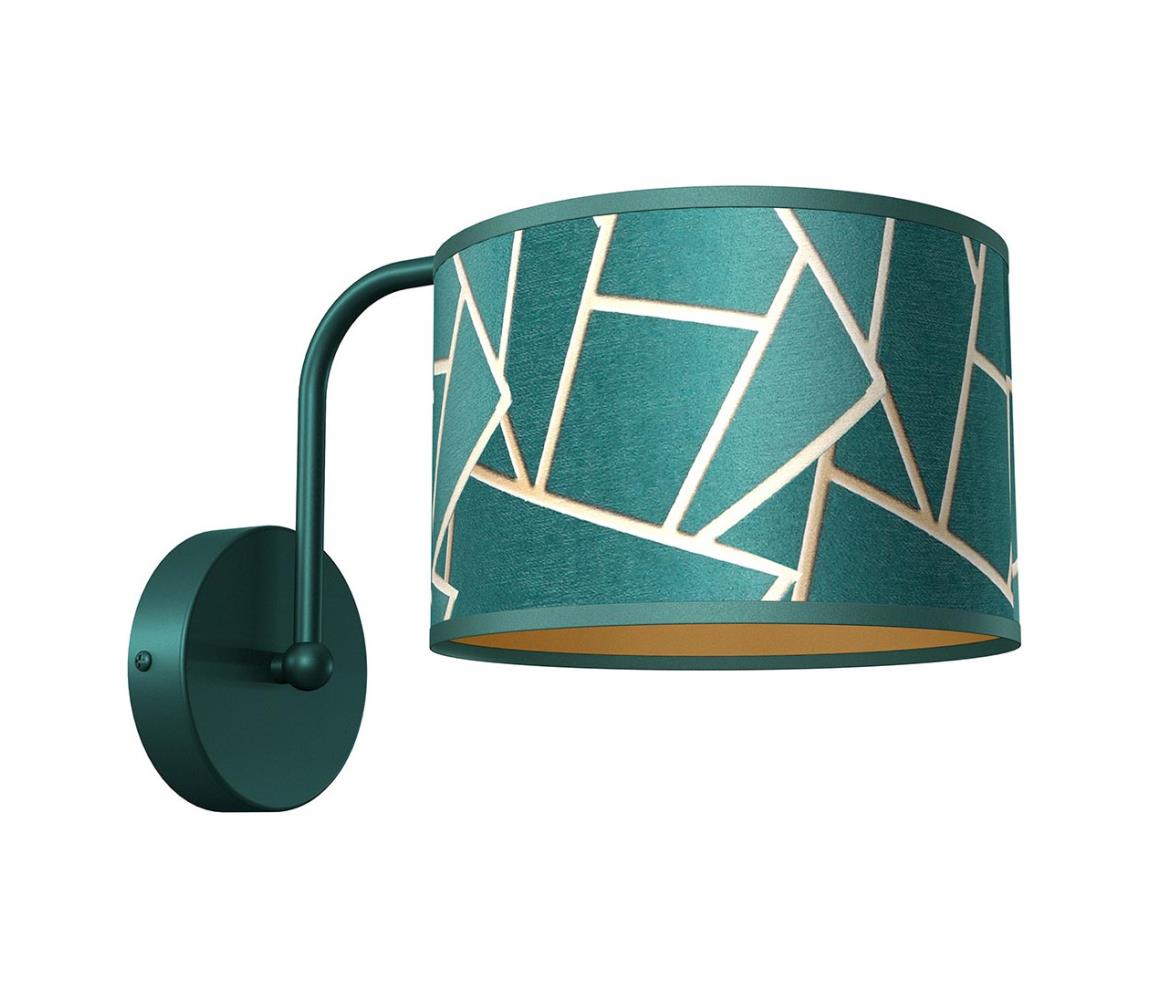 Milagro Nástěnné svítidlo ZIGGY 1xE27/60W/230V zelená/zlatá MI1565