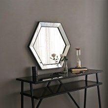 Nástěnné zrcadlo 61x70 cm stříbrná