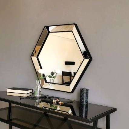 Nástěnné zrcadlo 61x70 cm stříbrná