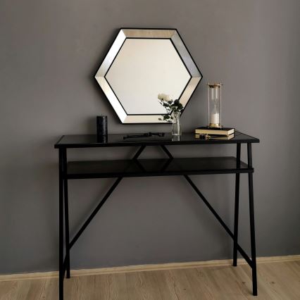 Nástěnné zrcadlo 61x70 cm stříbrná