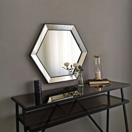 Nástěnné zrcadlo 61x70 cm stříbrná