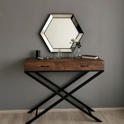 Nástěnné zrcadlo 61x70 cm stříbrná