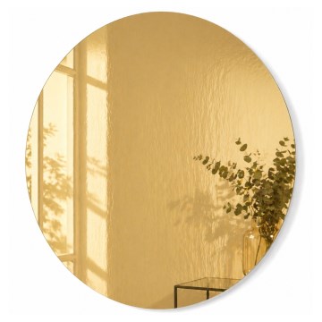 Nástěnné zrcadlo HOUSEVITAMIN pr. 80 cm zlatá