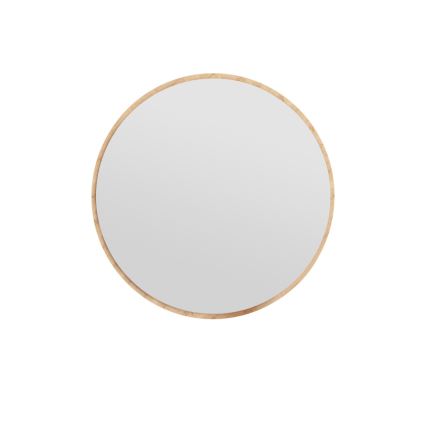 Nástěnné zrcadlo OZZE pr. 60 cm hnědá