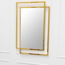 Nástěnné zrcadlo VIDO 110x80 cm zlatá