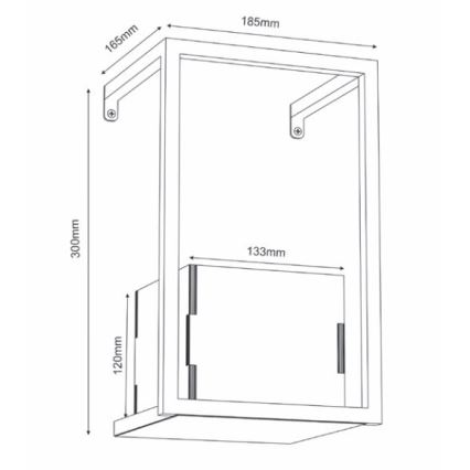 Nástěnný květináč 30x18 cm