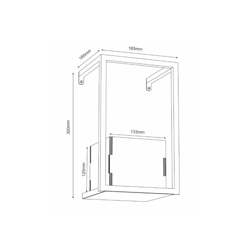 Nástěnný květináč 30x18 cm