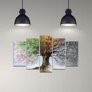 Nástěnný obraz 5 ks 110x60 cm strom