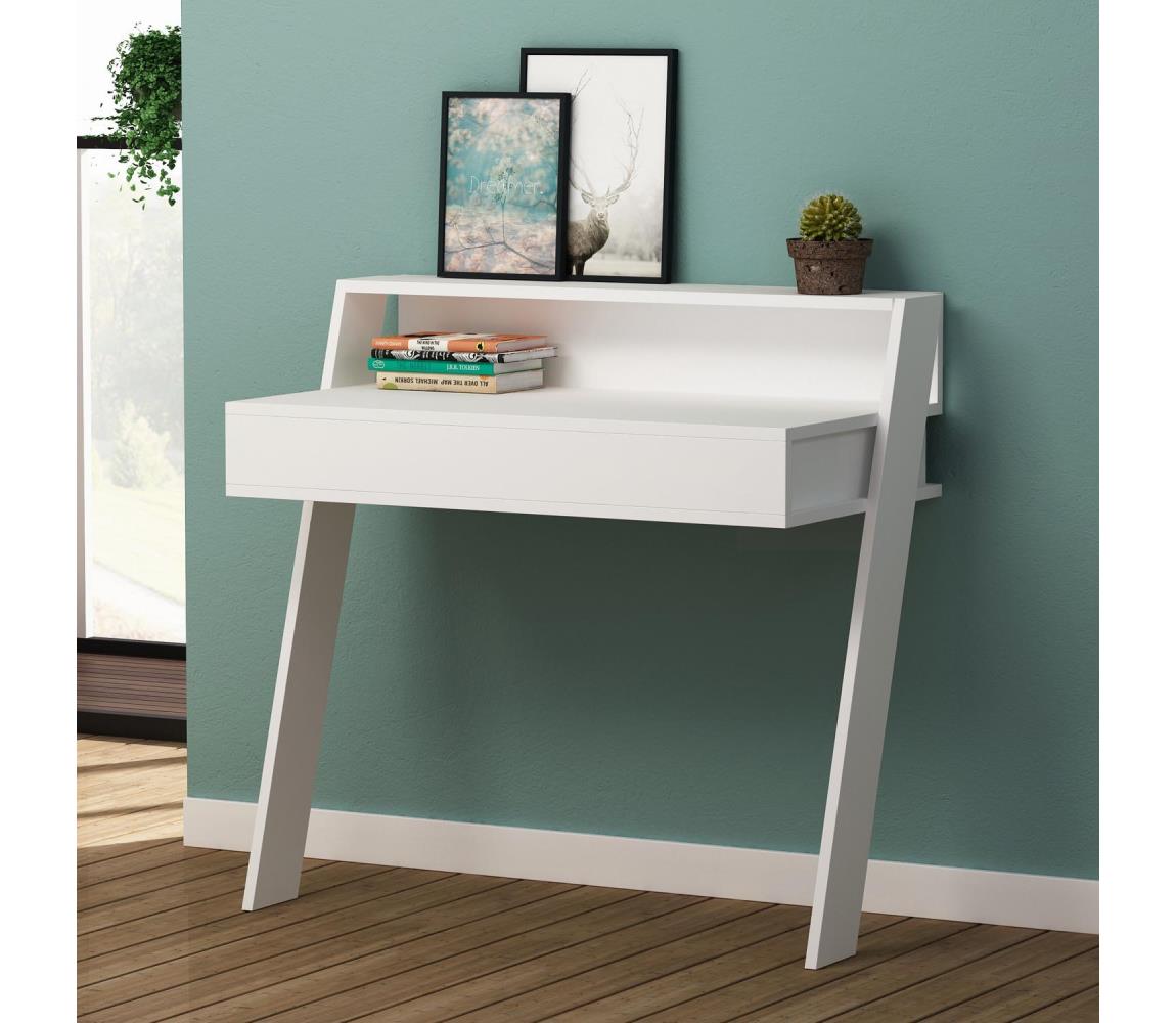 Asir Nástěnný stolek COWORK 91x94 cm bílá AS0740