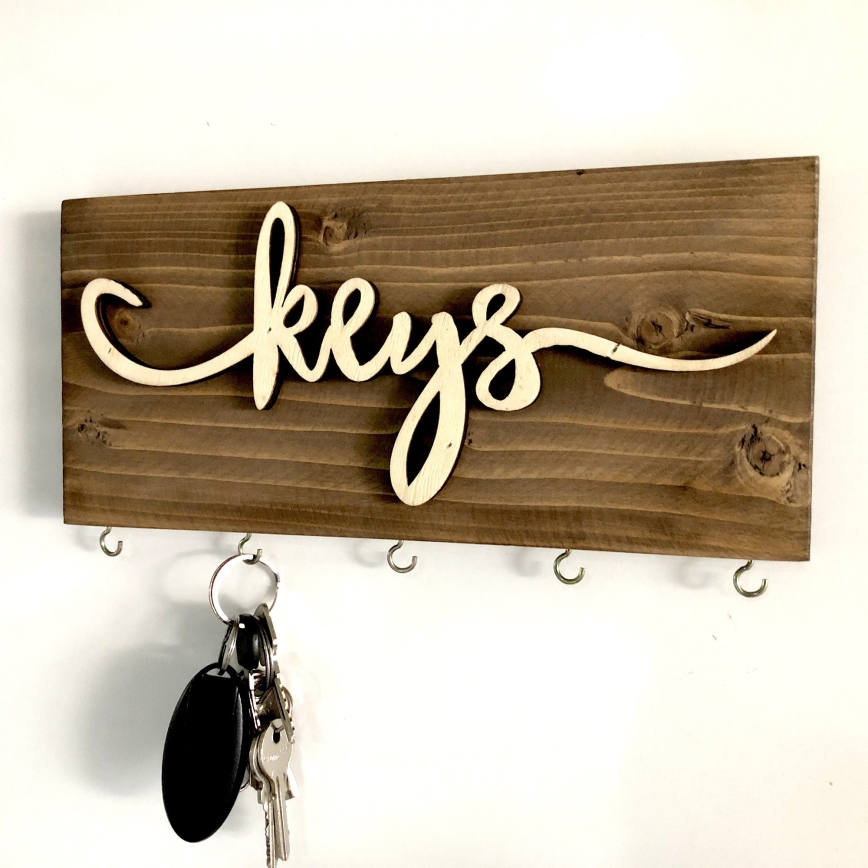 Nástěnný věšák 30x14 cm dřevo