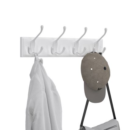 Nástěnný věšák KATE bílá