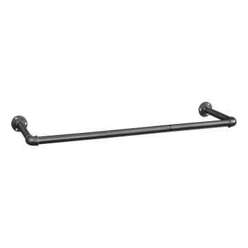 Nástěnný věšák na ramínka LINEA černá