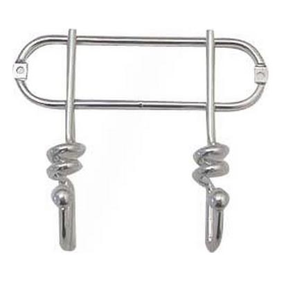 Nástěnný věšák TWIST 13,5x16,5 cm lesklý chrom