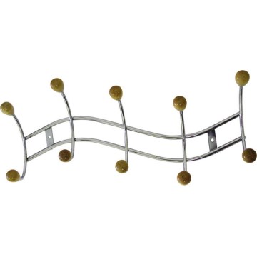 Nástěnný věšák TWIST 17x44 cm lesklý chrom