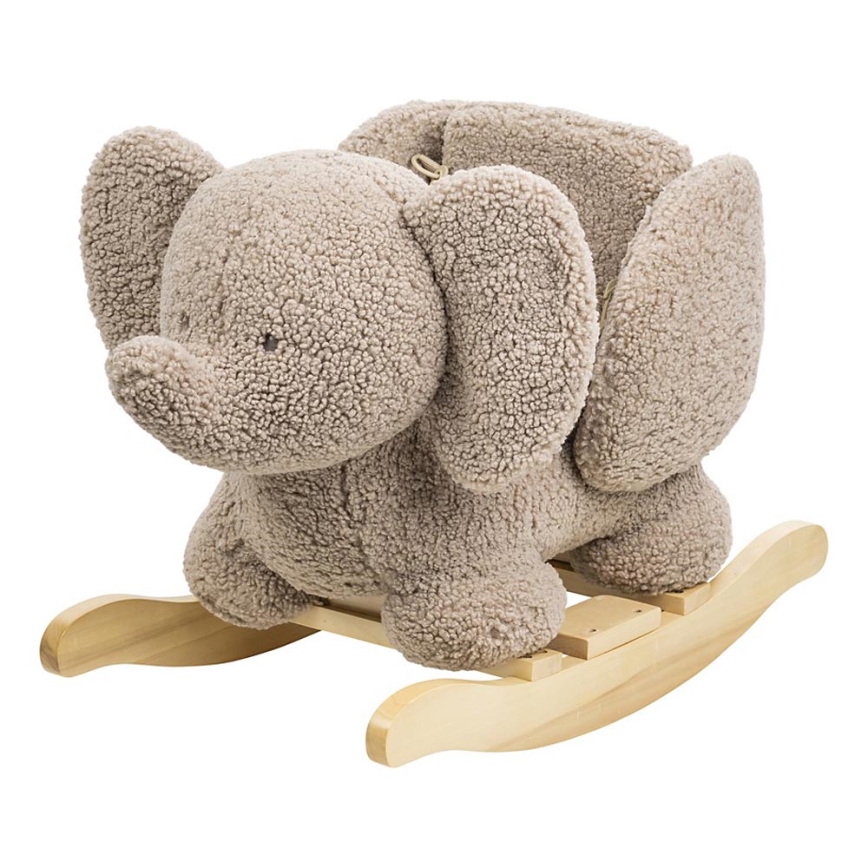 Nattou - Houpačka TEDDY slon hnědá