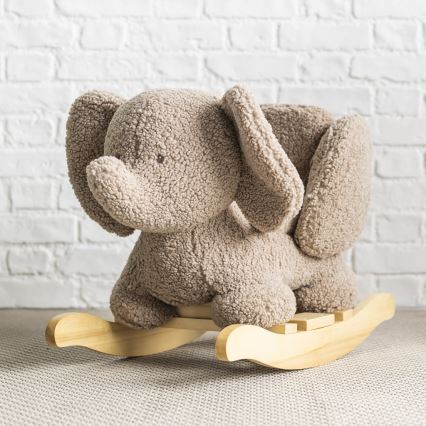 Nattou - Houpačka TEDDY slon hnědá