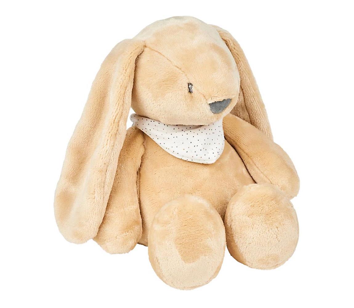 Nattou usínaček plyšový hudební se světýlkem a senzorem pláče 4v1 Sleepy Bunny Pale Brown