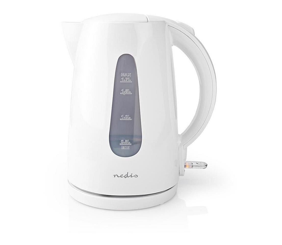 Nedis Nedis 5412810322381 - Rychlovarná konvice 1,7 L 1850-2200W/230V bílá NE0218