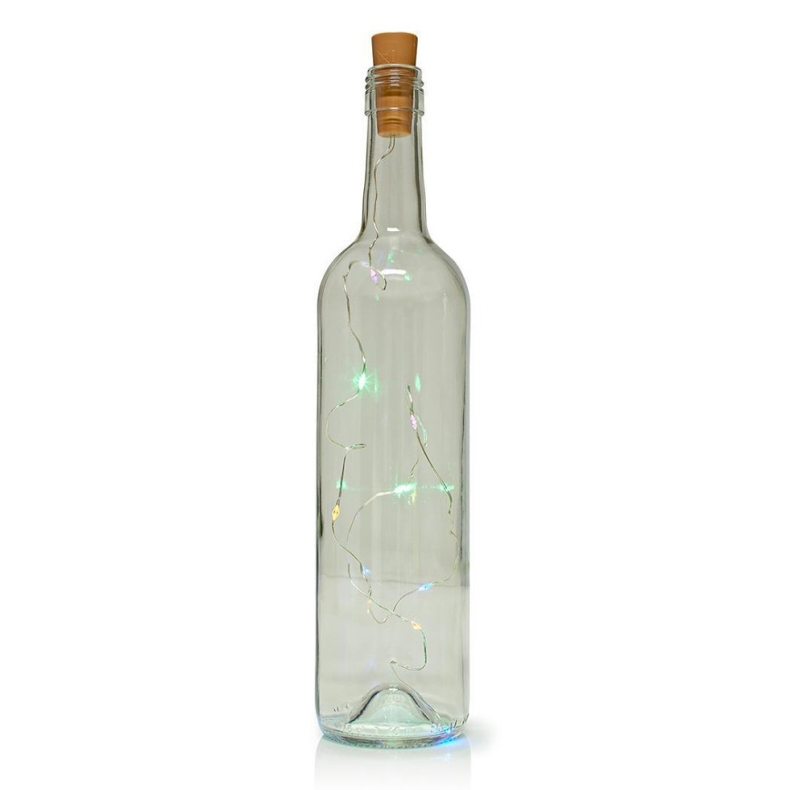 LED Dekorační řetěz se zátkou do láhve 8xLED/3xLR44 IP44 0,798m