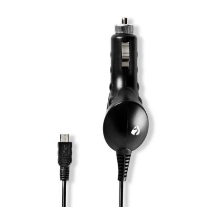 Nabíječka do auta 1xUSB 5V/1A + micro USB kabel 100 cm