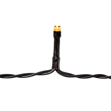 LED Venkovní  řetěz 96xLED/7 funkcí/3xAA 7,7m IP44 teplá bílá