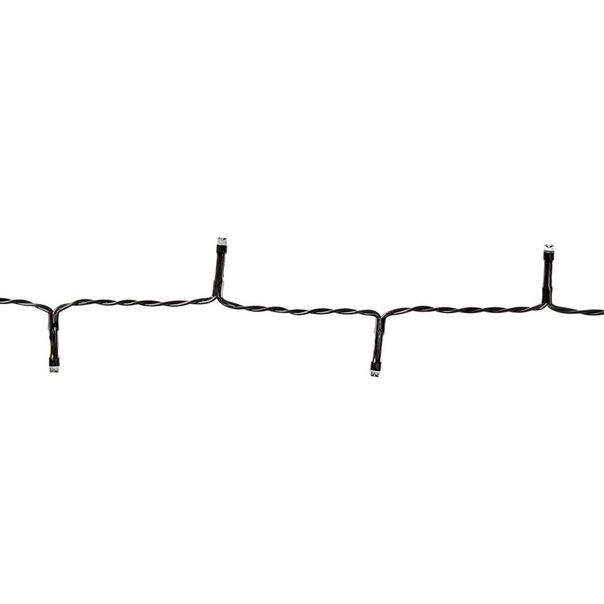 LED Venkovní  řetěz 96xLED/7 funkcí/3xAA 7,7m IP44 teplá bílá