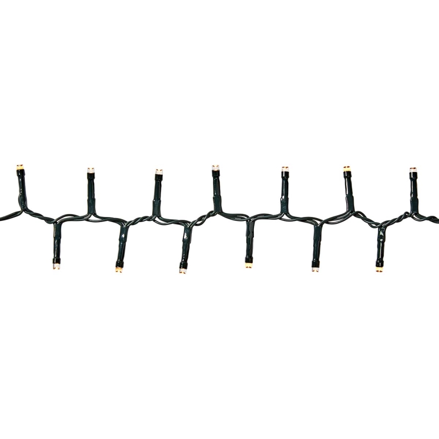 LED Venkovní  řetěz 700xLED/7 funkcí 17m IP44 teplá bílá