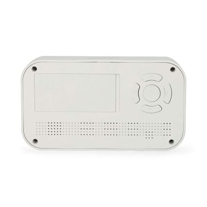 Digitální hodiny s budíkem, teploměrem a vlhkoměrem 2xAA bílá