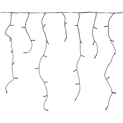 LED Venkovní vánoční závěs 180xLED/7 funkcí 10,9m IP44 teplá bílá