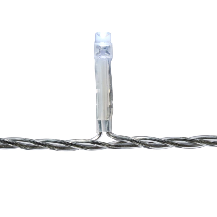 LED Venkovní  závěs 180xLED/7 funkcí 10,9m IP44 studená bílá