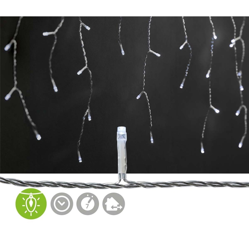 LED Venkovní  závěs 360xLED/7 funkcí 14m IP44 studená bílá