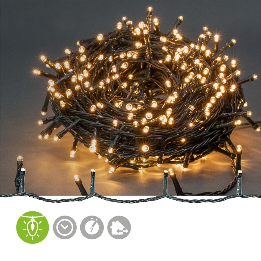LED Venkovní  řetěz 720xLED/7 funkcí 57m IP44 teplá bílá