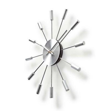 Kovové nástěnné hodiny 1xAA 34 cm