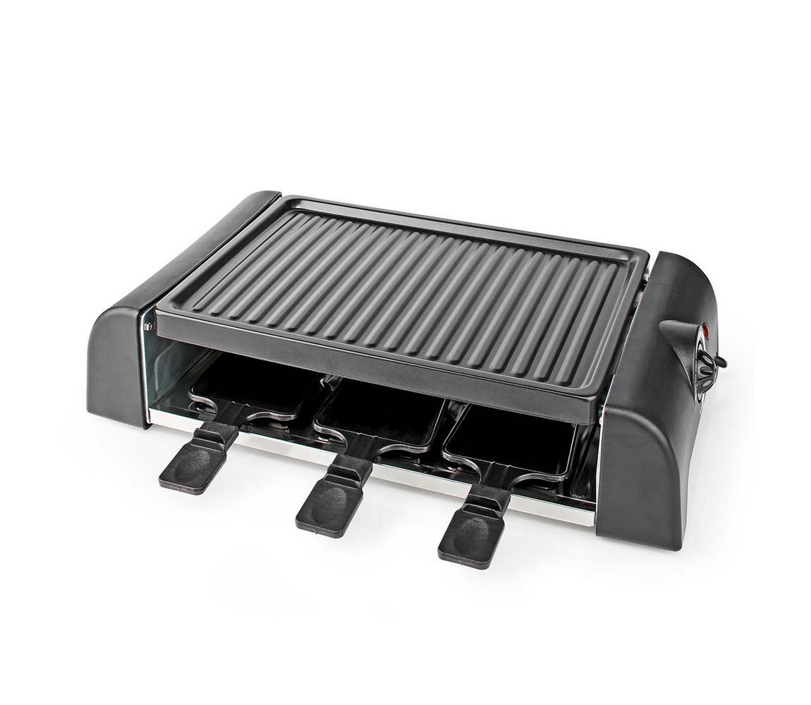 Nedis Nedis FCRA220FBK6 - Raclette gril s příslušenstvím 1000W/230V NE0405