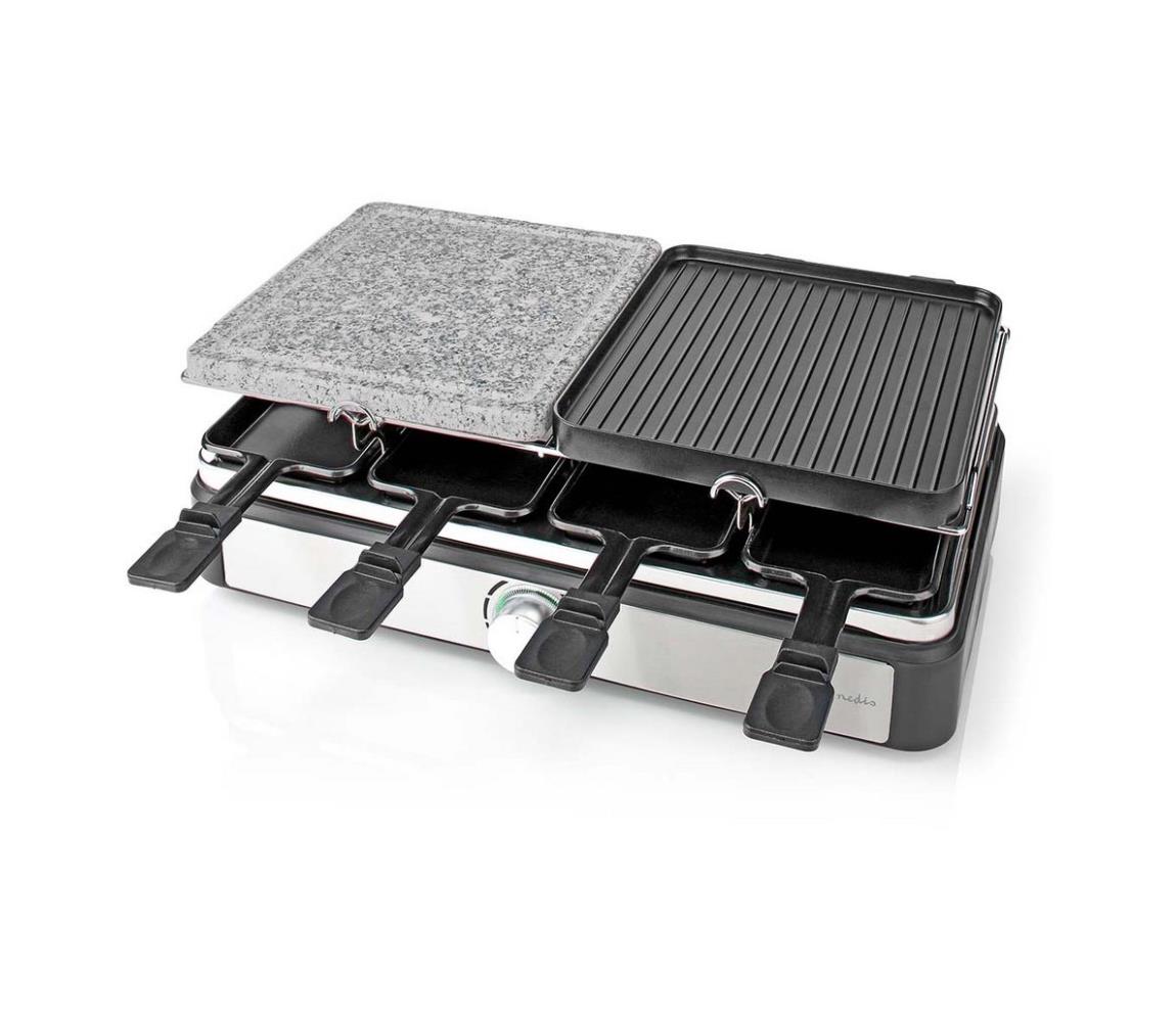 Nedis Nedis FCRA300FBK8 - Raclette gril s příslušenstvím 1400W/230V NE0404