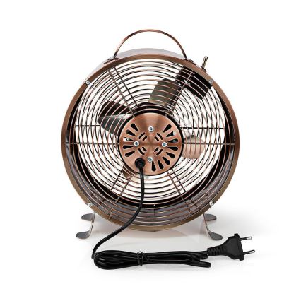 Stolní ventilátor RETRO 20W/230V měděná pr.25 cm