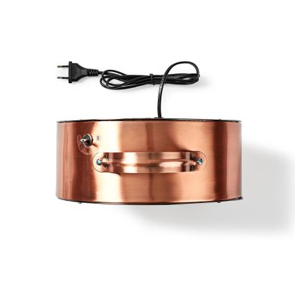 Stolní ventilátor RETRO 20W/230V měděná pr.25 cm