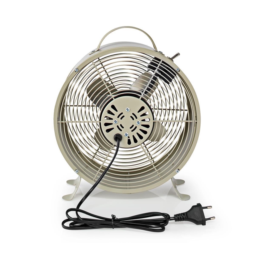Stolní ventilátor RETRO 20W/230V šedá pr.25 cm