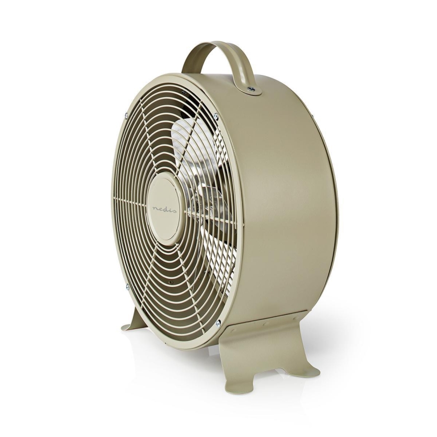 Stolní ventilátor RETRO 20W/230V šedá pr.25 cm