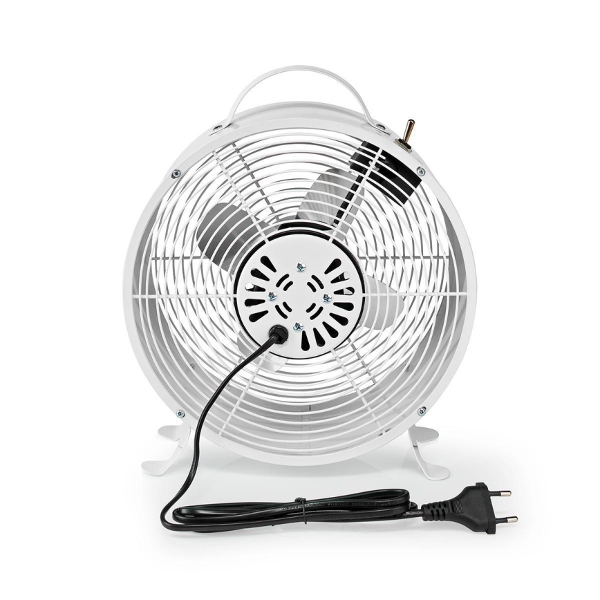 Stolní ventilátor RETRO 20W/230V bílá pr.25 cm