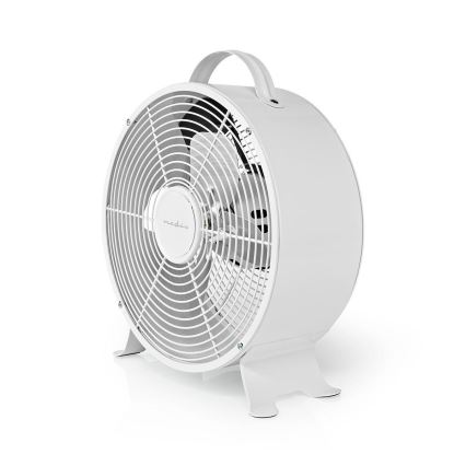 Stolní ventilátor RETRO 20W/230V bílá pr.25 cm