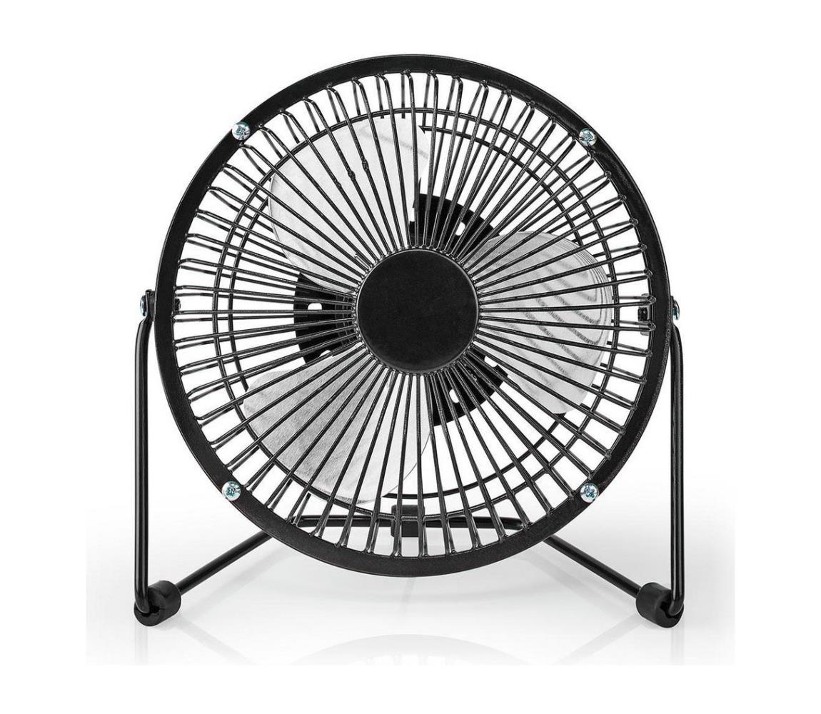 Nedis Nedis FNDK1BK15 - Stolní ventilátor 3W/USB 15 cm černá NE0310