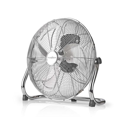 Podlahový ventilátor 80W/230V lesklý chrom