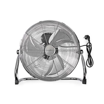 Podlahový ventilátor 80W/230V lesklý chrom